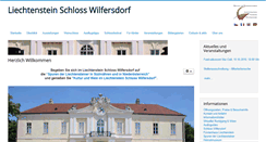 Desktop Screenshot of liechtenstein-schloss-wilfersdorf.at