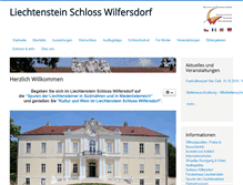 Tablet Screenshot of liechtenstein-schloss-wilfersdorf.at